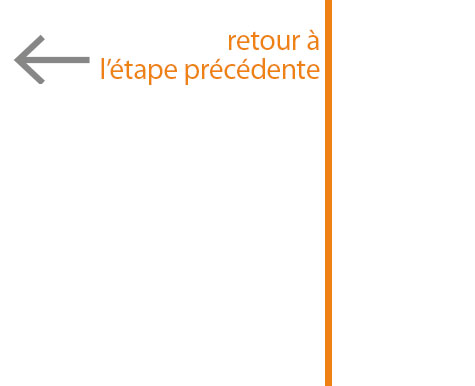Retour à l'étape précédente